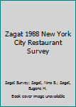 Paperback Zagat 1988 New York City Restaurant Survey Book