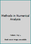 Hardcover Methods in Numerical Analysis Book