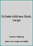 Hardcover Schiele-Address Book, Large Book