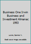 Hardcover Business One Irwin Business and Investment Almanac 1993 Book