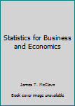 Paperback Statistics for Business and Economics Book