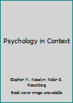 Paperback Psychology in Context Book