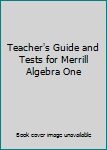 Paperback Teacher's Guide and Tests for Merrill Algebra One Book