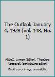 Paperback The Outlook January 4, 1928 (vol. 148, No. 1) Book