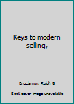 Unknown Binding Keys to modern selling, Book