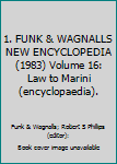 Hardcover 1. FUNK & WAGNALLS NEW ENCYCLOPEDIA (1983) Volume 16: Law to Marini (encyclopaedia). Book