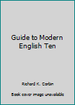 Hardcover Guide to Modern English Ten Book