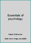 Paperback Essentials of psychology Book