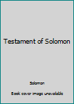 Paperback Testament of Solomon Book