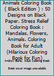 Animals Coloring Book (Black Edition)