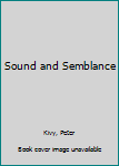 Paperback Sound and Semblance Book