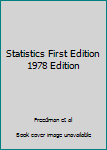 Hardcover Statistics First Edition 1978 Edition Book