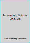 Textbook Binding Accounting, Volume One, 5/e Book