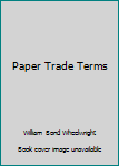 Hardcover Paper Trade Terms Book