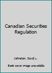 Hardcover Canadian Securities Regulation Book