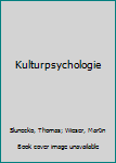 Paperback Kulturpsychologie [German] Book