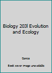 Unknown Binding Biology 203l Evolution and Ecology Book