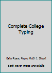 Hardcover Complete College Typing Book