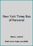 Paperback New York Times Boo of Personal Book