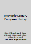 Hardcover Twentieth-Century European History Book