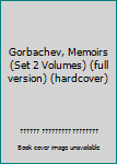 Hardcover Gorbachev, Memoirs (Set 2 Volumes) (full version) (hardcover) Book