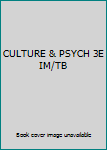 Paperback CULTURE & PSYCH 3E IM/TB Book