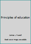 Unknown Binding Principles of education Book