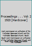 Hardcover Proceedings . . . Vol: 2 1920 [Hardcover] Book