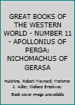 Hardcover GREAT BOOKS OF THE WESTERN WORLD - NUMBER 11 - APOLLONIUS OF PERGA; NICHOMACHUS OF GERASA Book