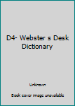 Paperback D4- Webster s Desk Dictionary [Chinese] Book