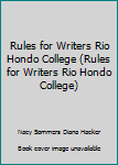 Spiral-bound Rules for Writers Rio Hondo College (Rules for Writers Rio Hondo College) Book