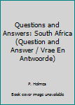 Paperback Questions and Answers: South Africa (Question and Answer / Vrae En Antwoorde) Book