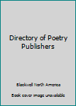 Paperback Directory of Poetry Publishers Book