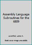 Paperback Assembly Language Subroutines for the 6809 Book