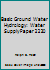 Basic Ground Water Hydrology 0607689730 Book Cover