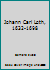 Johann Carl Loth, 1632-1698 B0007IYJX4 Book Cover