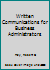 Written Communications for Business Administrators B000IZBD62 Book Cover