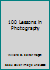 100 Lessons in Photography B000KVOMR6 Book Cover