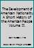 The Development of American Nationality. A Short History of the American People Volume II. B00HGK0FW0 Book Cover