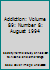 Addiction: Volume 89: Number 8: August 1994 B008I2WX8E Book Cover