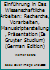 Einf�hrung in Das Wissenschaftliche Arbeiten: Recherche, Vorarbeiten, Manuskripterstellung, Pr�sentation 311037837X Book Cover