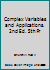 Complex Variables and Applications. 2nd Ed. 5th Pr B00NAU7XHU Book Cover