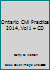 Ontario Civil Practice 2014, Vol 1 + CD 0779853180 Book Cover