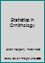Statistics in Ornithology 3540961895 Book Cover