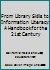 From Library Skills to Information Literacy: A Handbook for the 21st Century 093151049X Book Cover