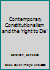 Contemporary Constitutionalism and the 'Right to Die' 3319909509 Book Cover