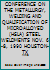 HSLA -1990 INT'L CONFERENCE ON THE METALLURGY, WELDING AND QUALIFICATION OF MICROALLOYED (HSLA) STEEL WELDMENTS NOV. 6-8, 1990 HOUSTON- TX 0871713535 Book Cover