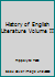 History of English Literature Volume II B006K4DZUC Book Cover