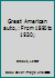 Great American auto,: From 1890 to 1930; B0007AT2TI Book Cover