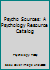 Psycho Sources: A Psychology Resource Catalog B003VZZ498 Book Cover